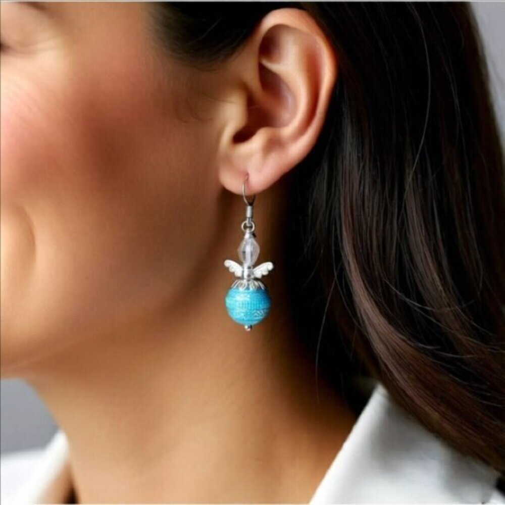 $10 Radical Drop! So Cute! For Adults or Kids! Guardian Angel Earrings!